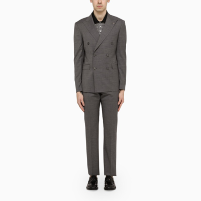 Tagliatore Grey Wool Blend Tailored Suit