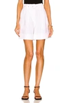 Co Belted Pleated Trouser Shorts In White