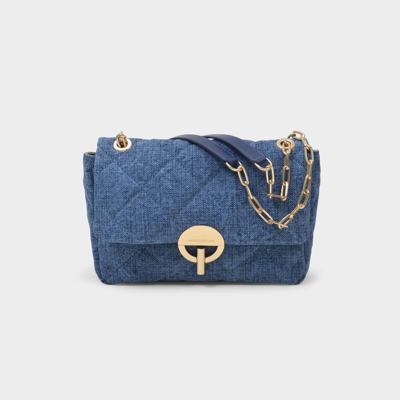 VANESSA BRUNO MOON MM HOBO BAG - VANESSA BRUNO -  INDIGO - LEATHER