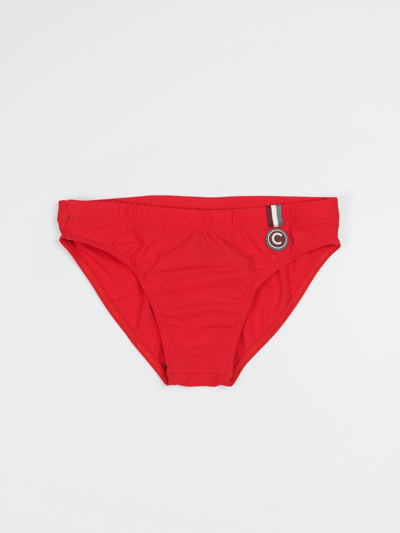 Colmar Kids' Logo Swim Shorts In Rosso