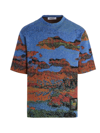 Ambush Jacquard-pattern Short-sleeved T-shirt In Multicolor
