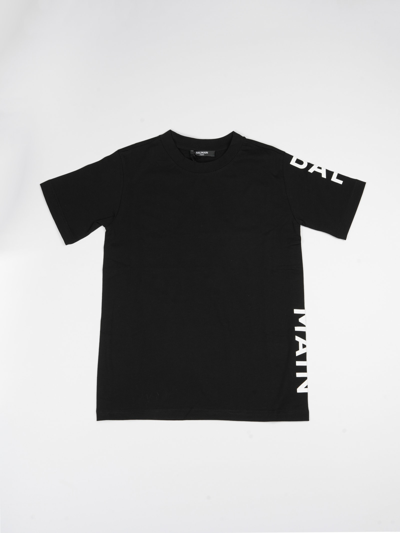 Balmain Kids' T-shirt T-shirt In Nero-bianco