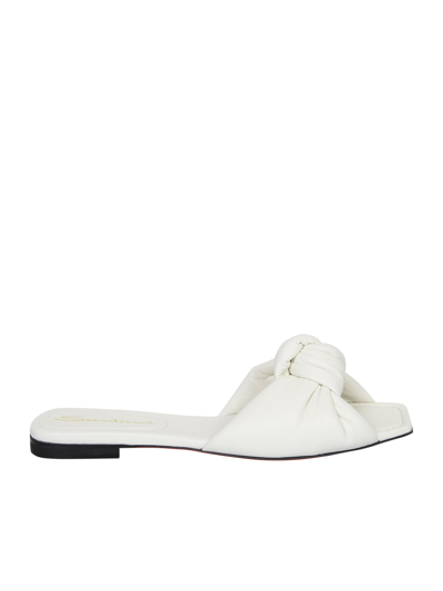 SANTONI KNOT SLIDE SANDALS