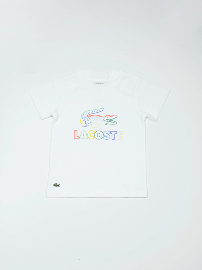 Lacoste Kids' T-shirt T-shirt In Bianco