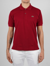 Lacoste Short Sleeve Classic Pique Polo Shirt In Red