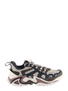 Li-ning Nylon Sneakers With Contrasting Details - Atterley In Grey