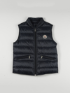 Moncler Kids' Gui Nylon Down Vest In Black