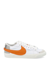 Nike Blazer Low 77 Jumbo Low-top Sneakers In White Orange