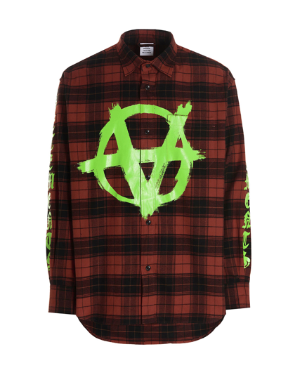 Vetements 'double Anarchy' Shirt In Multicolor