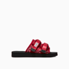 Suicoke Moto-cab Logo Patch Slides In Red