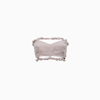 Ganni Ruched Hemp Cropped Halter Top In Lilac