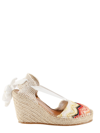 Missoni 80 Metallic Canvas Wedge Espadrilles In Multicolor