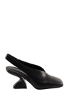 Ferragamo 85mm Sloane Leather Slingback Pumps In Black