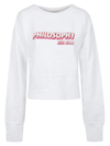 Philosophy Di Lorenzo Serafini Logo-print Wide-neck Sweatshirt In White