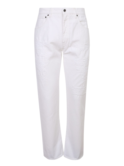 14 Bros Cheswick Straight Jeans In White