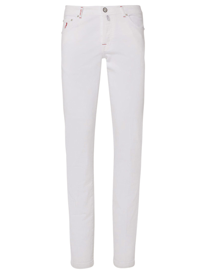 Kiton Trousers Cotton In White
