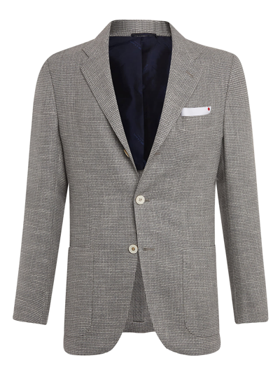 Kiton Jacket Cashmere In Light Grey