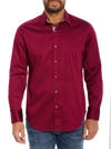 Robert Graham Righteous Long Sleeve Button Down Shirt In Burgundy