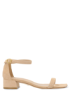 Stuart Weitzman Nudist June Leather Sandals In Beige