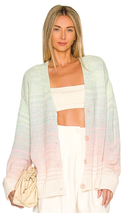 525 Ombre Cardigan In Mint