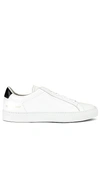 Common Projects Round-toe Low-top Leather Sneaker With Flat Sole In White