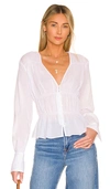 FRAME RUCHED BLOUSE