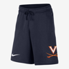 Nike Men's College Club Fleece Swoosh (virginia) Shorts In Blue