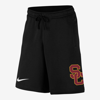 Nike College Club Fleece Swoosh Men's Shorts In Black