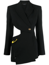 VERSACE SAFETY PIN CUT-OUT BLAZER