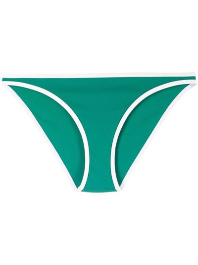 Eres Two-tone Bikini Bottoms In Green