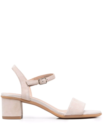 Geox Waurely Suede Ankle-strap Sandals In Med Pink