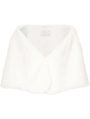 Unreal Fur Yasmine Faux Fur Wrap In White