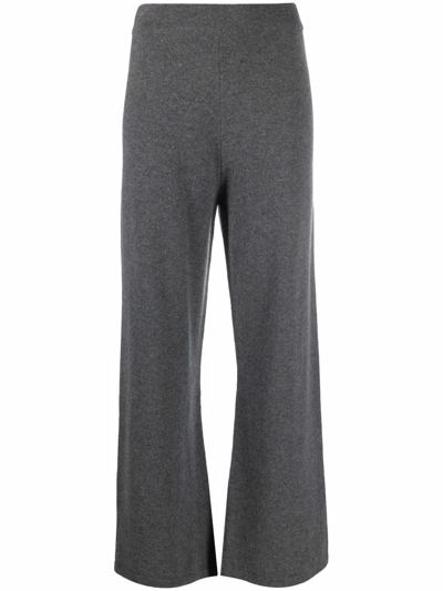 Paula Straight-leg Cashmere Trousers In Grey