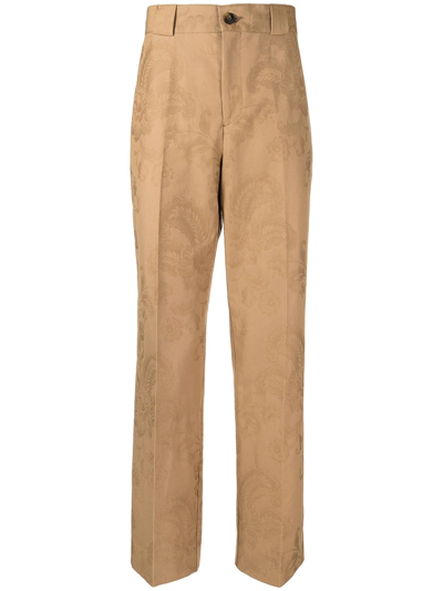 Erdem Benedict Print Trousers In Brown