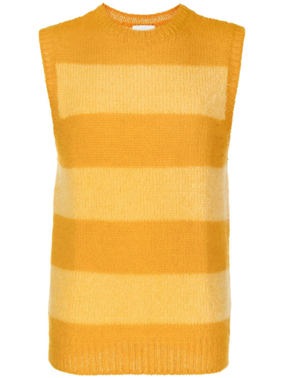 Erdem Sleeveless Crew Neck Jumper In Yellow