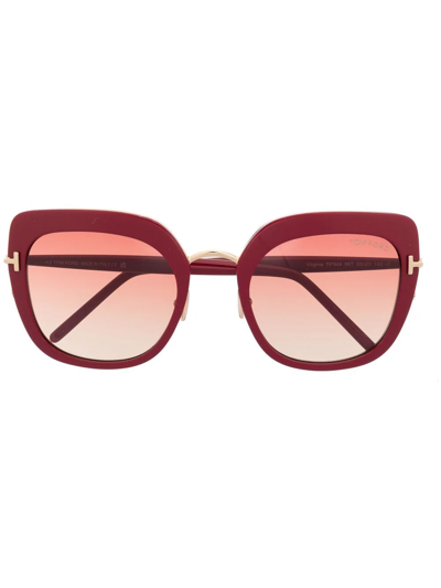 Tom Ford Oversized Tinted Sunglasses In Pink
