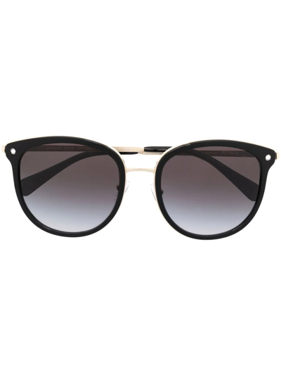 Michael Kors Round-frame Sunglasses In Black