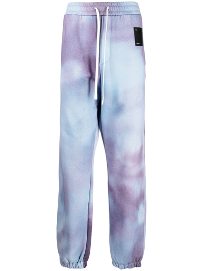 Oamc Tie-dye Track Pants In Blue