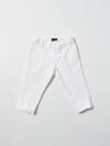 Fay Embroidered-logo Detail Trousers In White