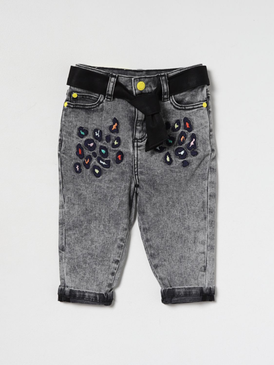 Little Marc Jacobs Kids' Jeans With Coloured Details In Black