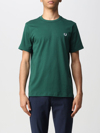 Fred Perry Cotton T-shirt In Green