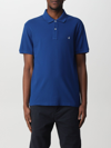 Brooksfield Polo Shirt In Cotton With Logo In Royal Blue