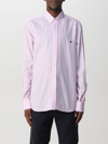 Brooksfield Shirt In Cotton With Embroidered Logo In Pink