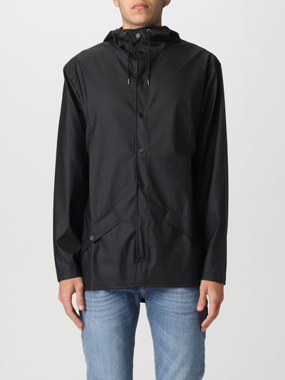 Rains Lightweight Hooded Jacket In Black