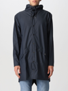 Rains Waterproof Longline Jacket In Navy
