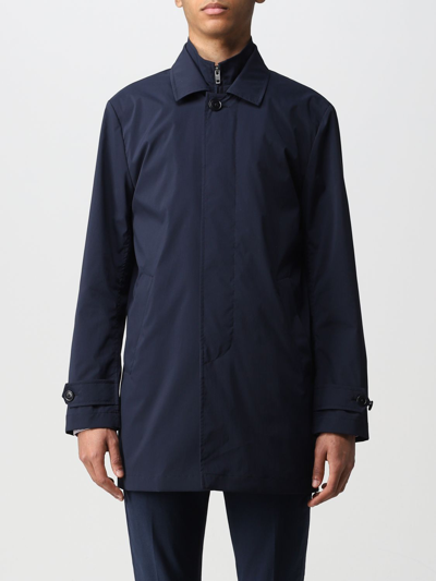 FAY TRENCH COAT FAY MEN COLOR BLUE,C84457009