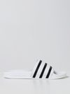 Adidas Originals Island Club Adilette 22 Ribbed Slides In White