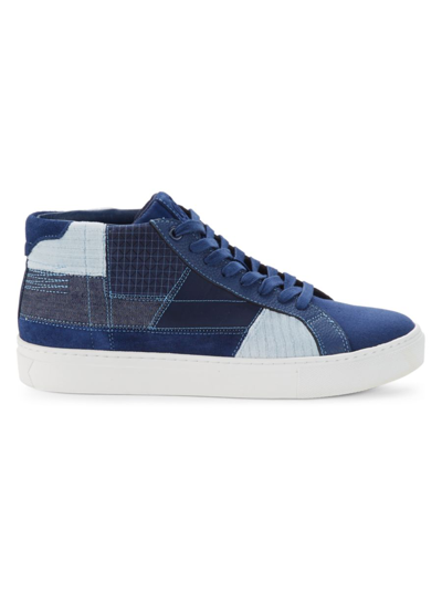 Greats Men's Royale High Patchwork Sneakers In Navy Multi