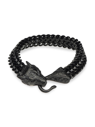 Jean Claude Dell Arte Stainless Steel Viking Wold Bracelet In Neutral