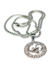 Jean Claude Dell Arte Stainless Steel Zodiac Necklace In Neutral